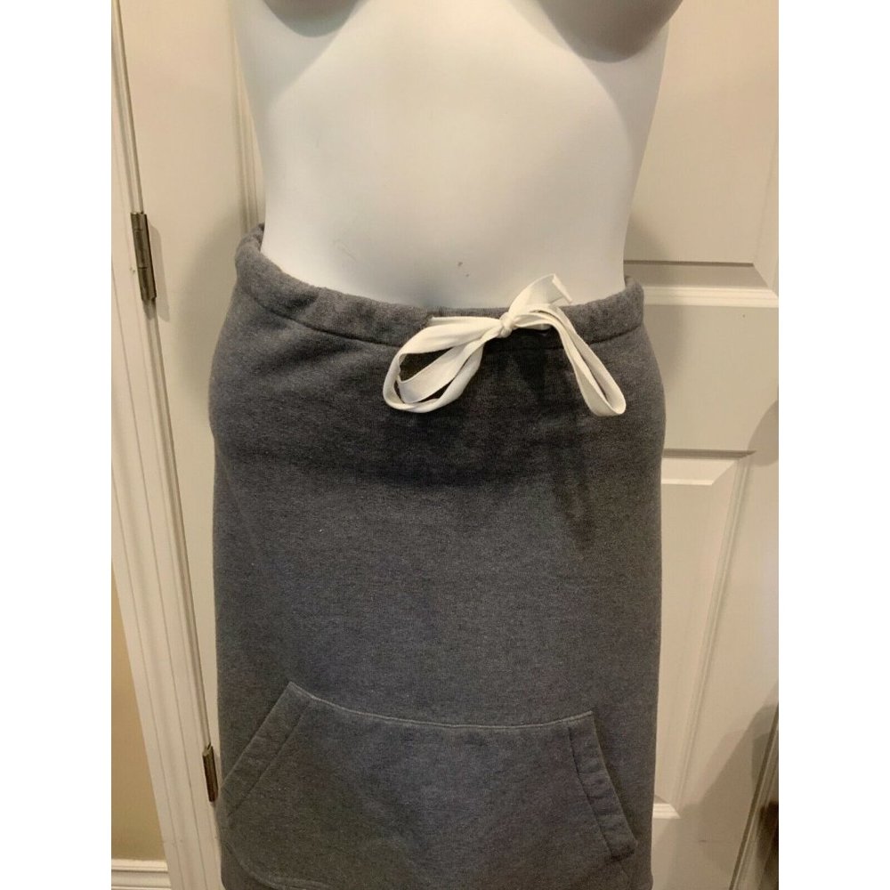Maison Martin Margiela Gray Pencil Skirt with Drawstring Waist - Picture 3 of 10